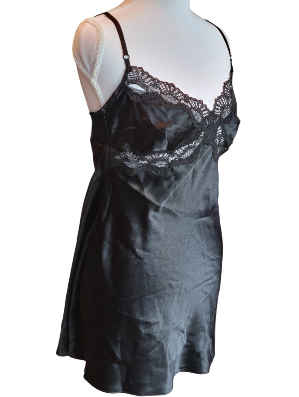 Victoria's Secret Black Lace Slip Dress - Picture 3 of 8